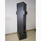 Rotating Free Standing Mdf Peg Hook Display Rack For Mobile Accessories