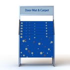 Adjustable Feet Floor Display Rack Double Sided Carpet Rug Door Mats Retail