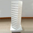 Retail MDF Spinner Display Stands / Square Shaped Retail Floor Display Stands