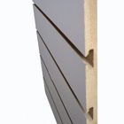 4 Way MDF Rotating Wooden Retail Display Stands With 4 Slat Spinner Panels