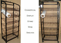Multiple Shelves KD Structure Wire Rack Display / Light Duty Wire Retail Display Racks