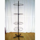 4 Layers Spinning POP Display Rack With 5 Legs Base