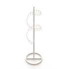 Freestanding Spiral 32 Ring Metal Scarf Hanger