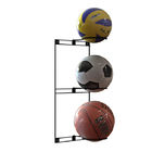 Wall Mounted Three Hooks Metal Display Racks For Basket Ball Hold
