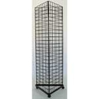 Three Sides Triangle Grocery Store Display Racks For Supmarket Metal Gridwall