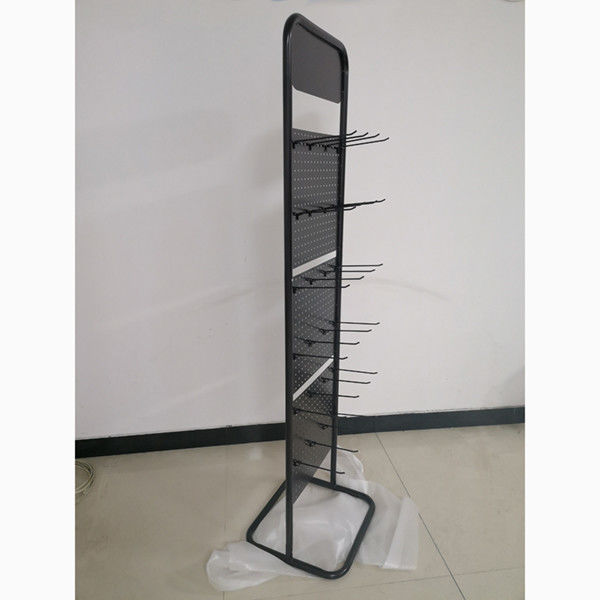 Universal Grocery Store Display Racks / Two Pegboard Metal Display Stand