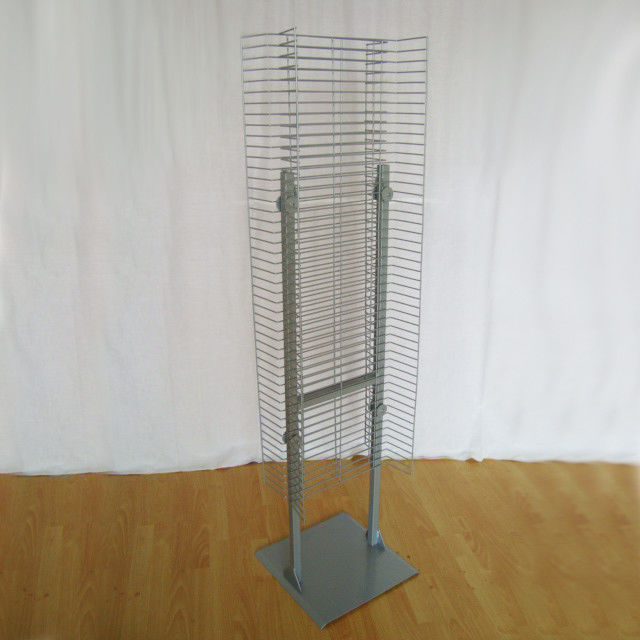 Universal 1" Space Metal Floor Display Stands With Single Or Double Sides